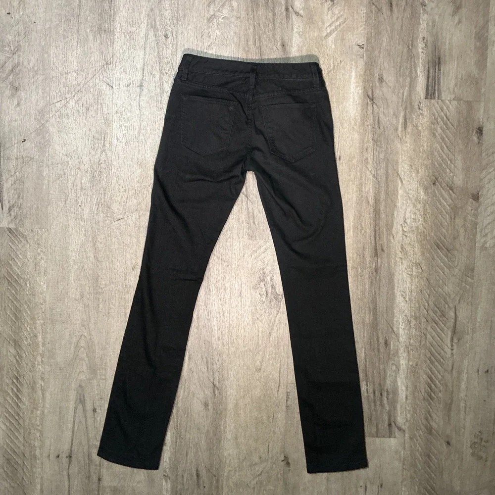 Banana Republic Mens Slim Fit Black Chino Pants Size 25 Five Pocket Twill